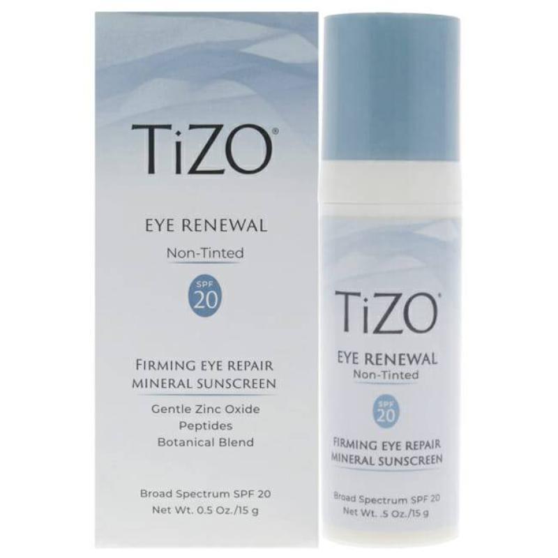 Eye Renewal Non-Tinted SPF 20 by Tizo for Women - 0.5 oz Sunscreen