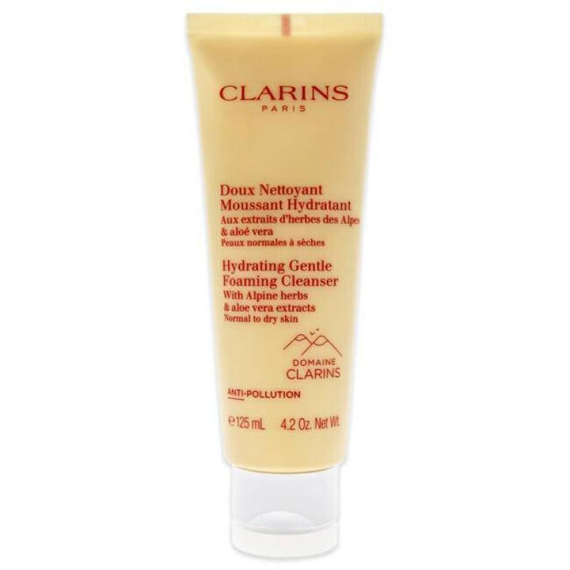 Hydrating Gentle Foaming Cleanser by Clarins for Unisex - 4.2 oz Cleanser