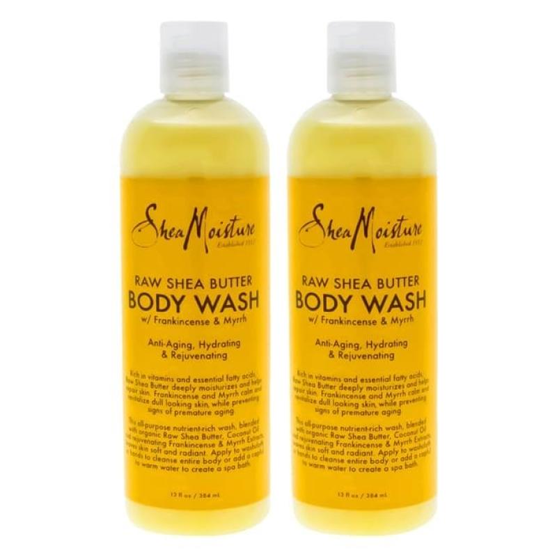 Raw Shea Butter Body Wash by Shea Moisture for Unisex - 13 oz Body Wash - Pack of 2