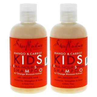 Mango &amp; Carrot Kids Extra-Nourishing Shampoo - Pack of 2 by Shea Moisture for Kids - 8 oz Shampoo