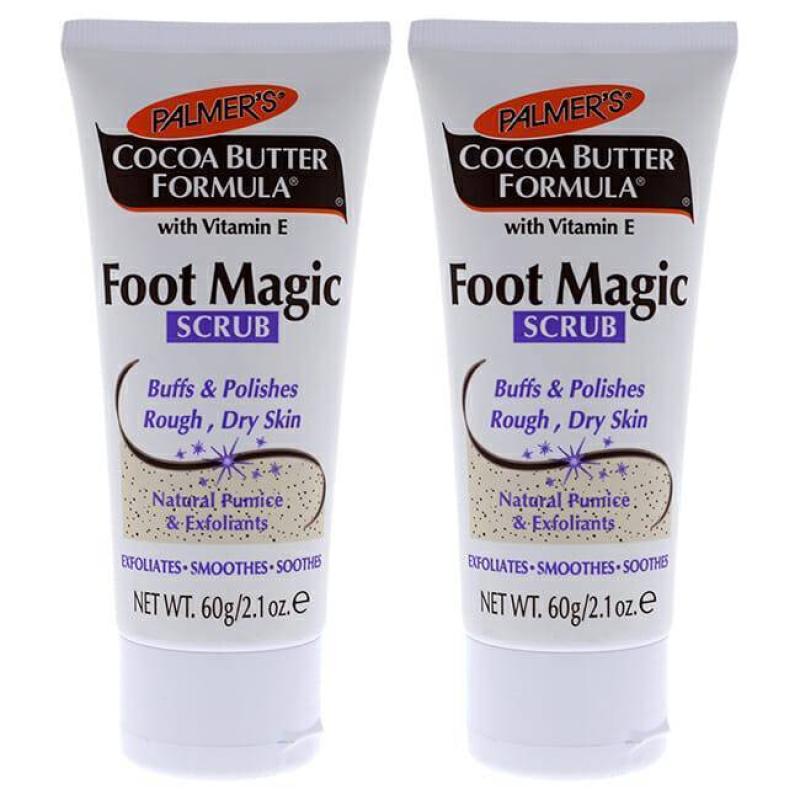 Cocoa Butter Foot Magic Scrub - Pack of 2 by Palmers for Unisex - 2.1 oz Scrub