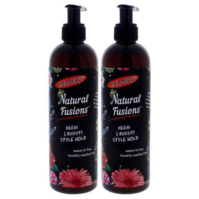 Natural Fusions Neem and Buruti Style Hold - Pack of 2 by Palmers for Unisex - 12 oz Gel