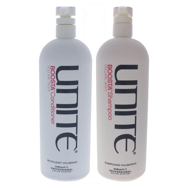 Boosta Shampoo and Conditioner Kit by Unite for Unisex - 2 Pc Kit 33.8oz Shampoo, 33.8oz Conditioner