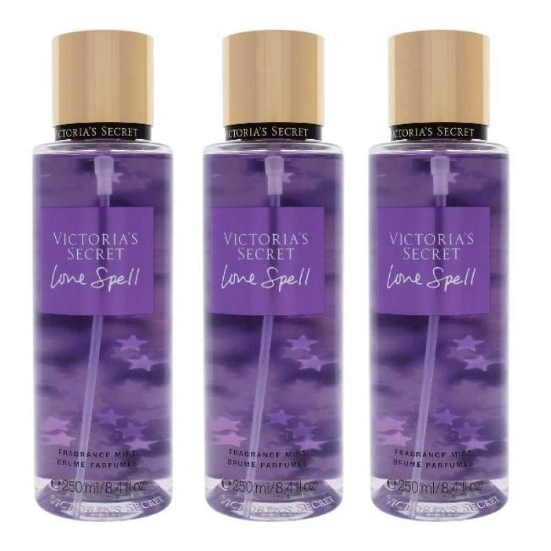 Love Spell by Victorias Secret for Women - 8.4 oz Fragrance Mist - Pack of 3