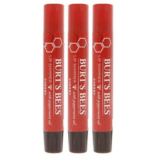 Burts Bees Lip Shimmer - Cherry by Burts Bees for Women - 0.09 oz Lip Shimmer - Pack of 3