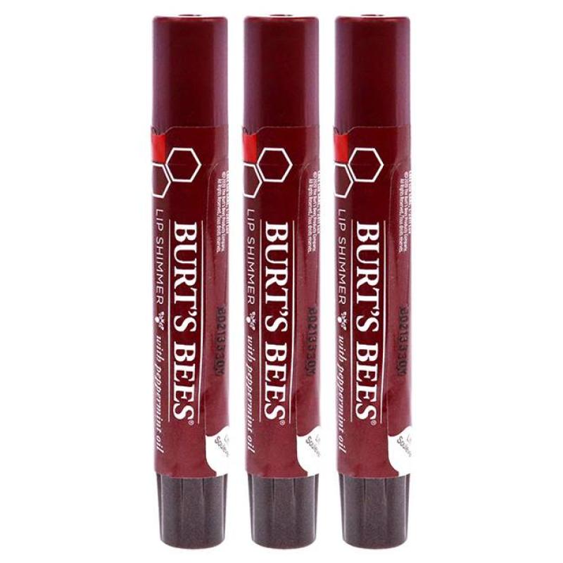 Burts Bees Lip Shimmer - Plum by Burts Bees for Women - 0.09 oz Lip Shimmer - Pack of 3