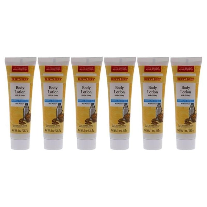 Milk and Honey Body Lotion by Burts Bees for Unisex - 1 oz Body Lotion - Pack of 6