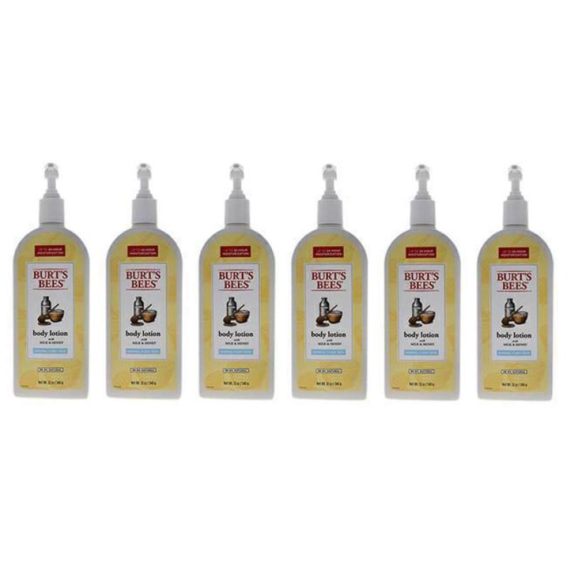 Milk and Honey Body Lotion by Burts Bees for Unisex - 12 oz Body Lotion - Pack of 6