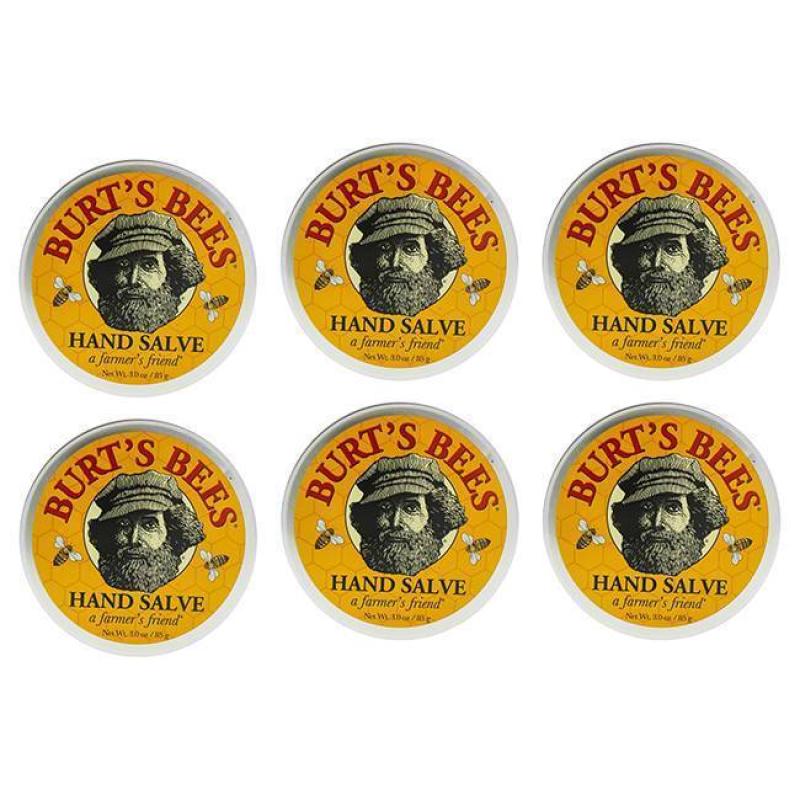 Hand Salve by Burts Bees for Unisex - 3 oz Cream - Pack of 6