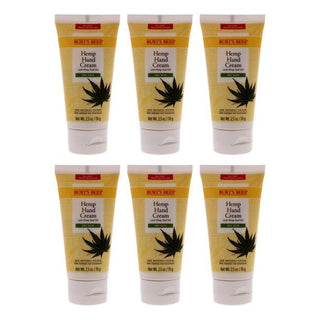 Hemp Hand Cream by Burts Bees for Unisex - 2.5 oz Cream - Pack of 6