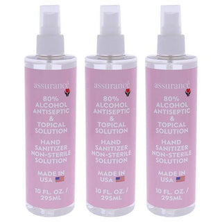 Hand Sanitizer Non-Sterile Solution by Assurance for Unisex - 10 oz Hand Sanitizer - Pack of 3