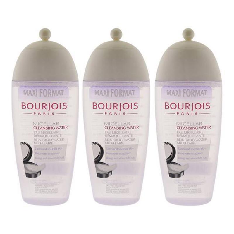 Maxi Format Micellar Cleansing Water by Bourjois for Women - 8.4 oz Cleansing Water - Pack of 3
