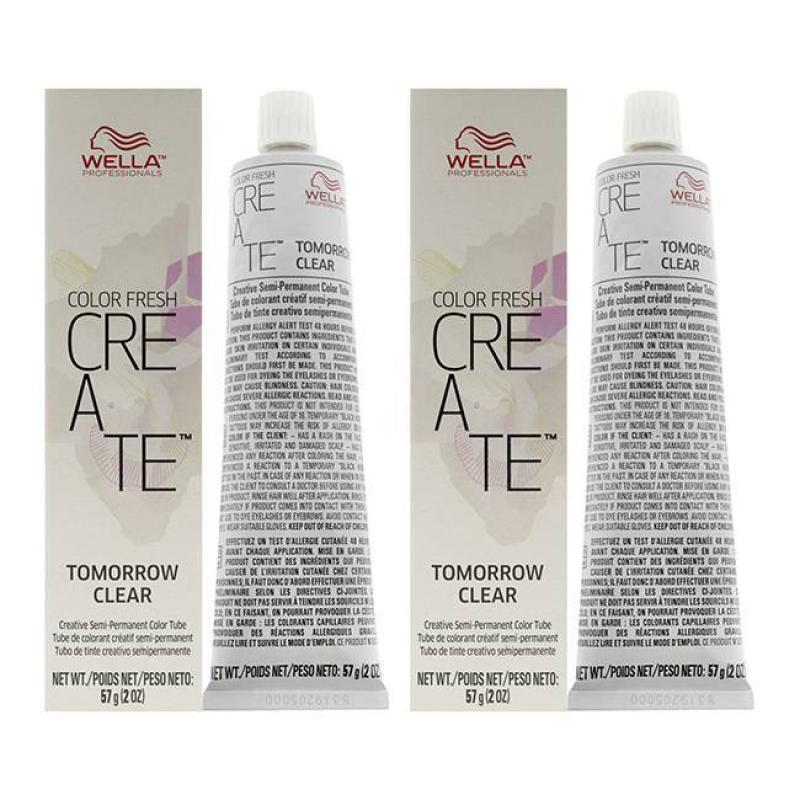Color Fresh Create Semi-Permanent Color - Tomorrow Clear by Wella for Unisex - 2 oz Hair Color - Pack of 2