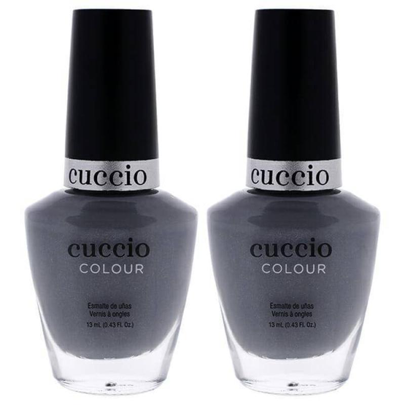 Colour Nail Polish - Soaked In Seattle by Cuccio Colour for Women - 0.43 oz Nail Polish - Pack of 2