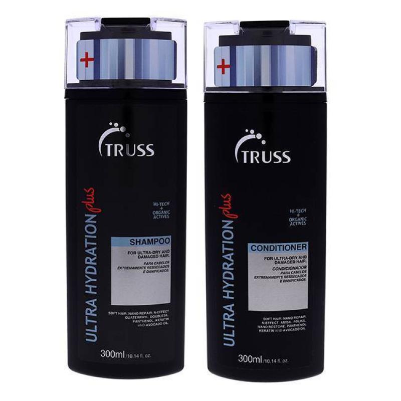 Ultra Hydration Plus Shampoo and Conditioner Kit by Truss for Unisex - 2 Pc Kit 10.14 oz Shampoo, 10.14 oz Conditioner