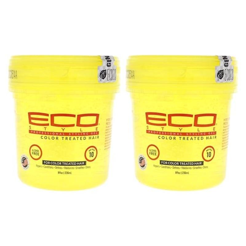 Eco Style Gel - Colored Hair by Ecoco for Unisex - 8 oz Gel - Pack of 2