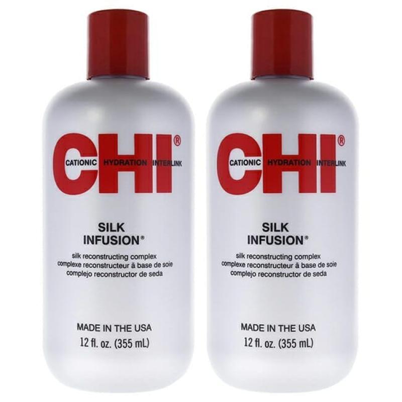 Silk Infusion Silk Reconstructing Complex by CHI for Unisex - 12 oz Reconstructing Complex - Pack of 2