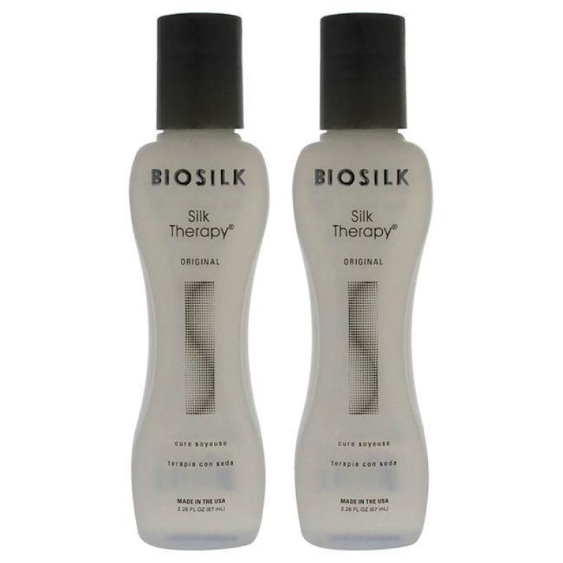 Silk Therapy Original Treatment by Biosilk for Unisex - 2.26 oz Treatment - Pack of 2