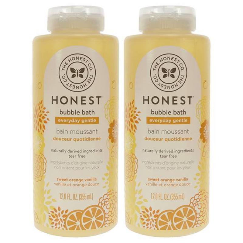 Bubble Bath Everyday Gentle - Sweet Orange Vanilla By Honest For Kids - 12 Oz Bubble Bath - Pack Of 2
