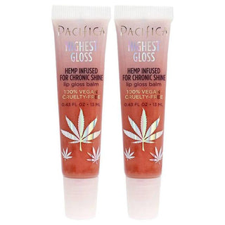 Highest Gloss Hemp Lip Balm - Vanilla Orange by Pacifica for Women - 0.43 oz Lip Balm - Pack of 2