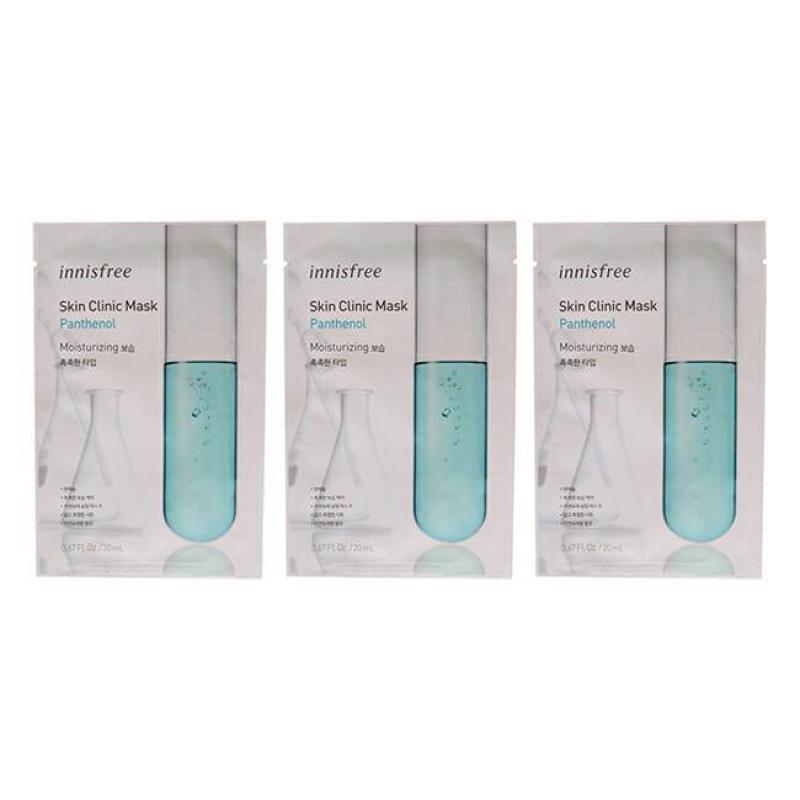 Skin Clinic Mask - Panthenol by Innisfree for Unisex - 0.67 oz Mask - Pack of 3