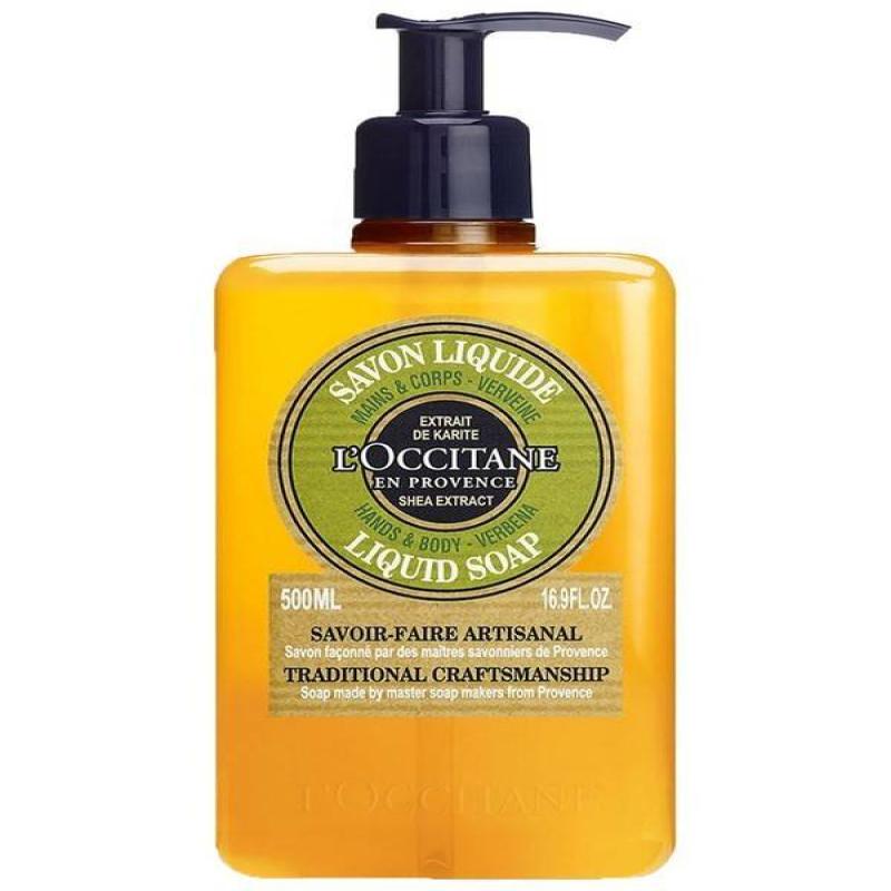 Loccitane 01SL500VE20 Shea Butter Hands & Body Verbena Liquid Soap 16.9 FL.OZ (500 ml)