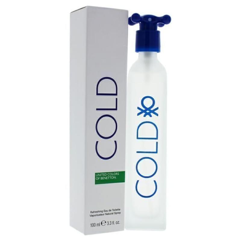 Cold by United Colors of Benetton for Men - 3.3 oz EDT Spray