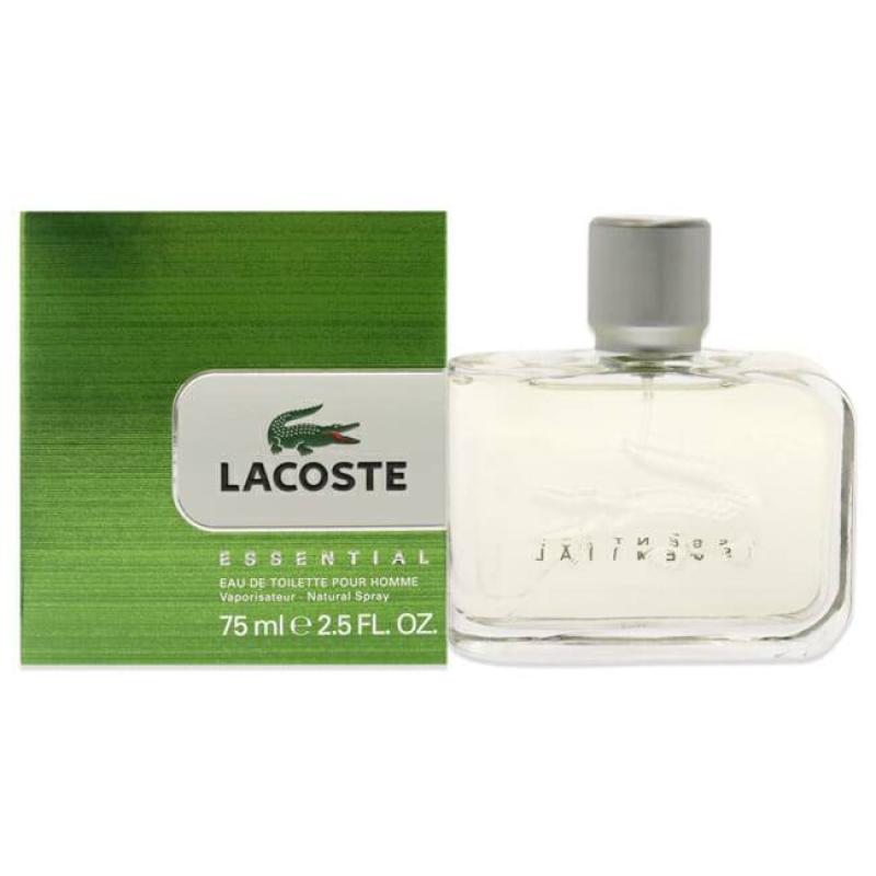 Lacoste Essential by Lacoste for Men - 2.5 oz EDT Spray