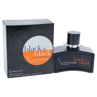 Black is Black Vintage Vinyl by Nuparfums for Men - 3.4 oz EDT Spray