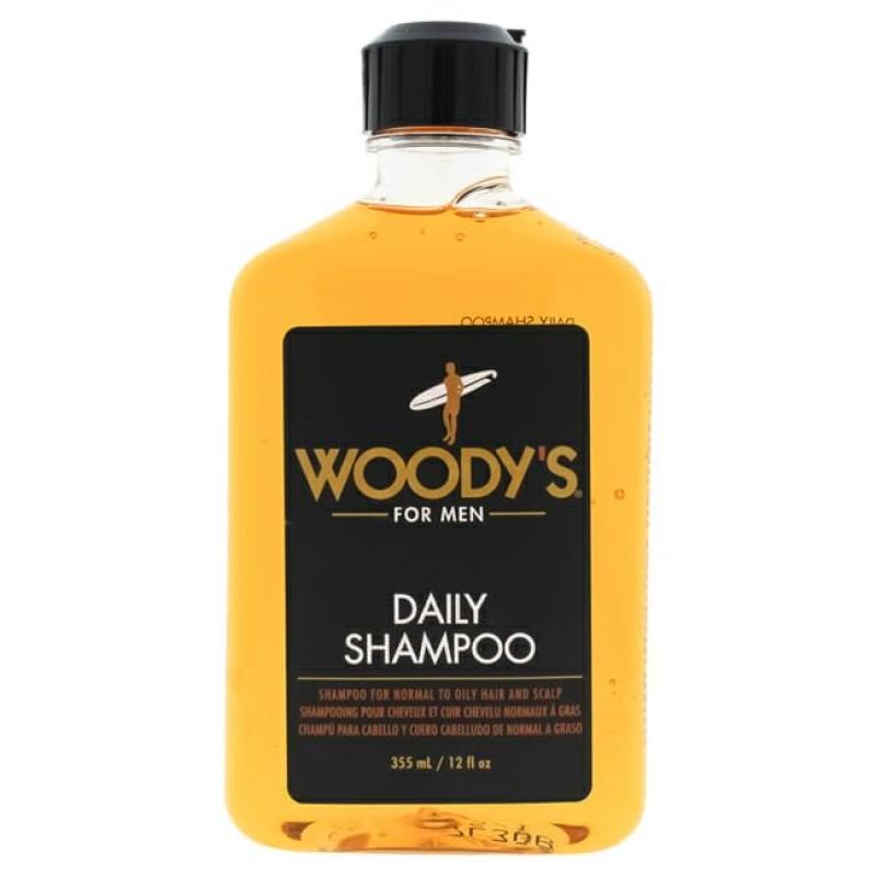 Daily Shampoo by Woodys for Men - 12 oz Shampoo