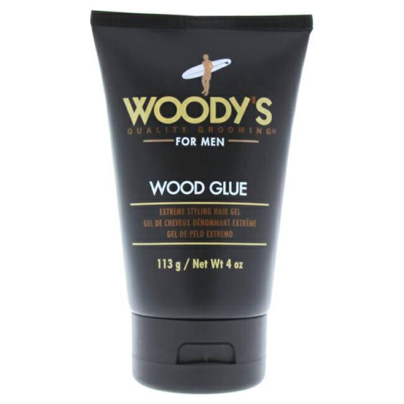 Wood Glue Extreme Styling Gel by Woodys for Men - 4 oz Gel