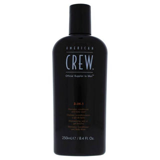 3 In 1 Shampoo, Conditioner &amp; Body Wash by American Crew for Men - 8.4 oz Shampoo, Conditioner &amp; Body Wash