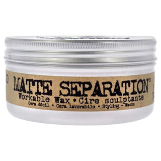 Bed Head B For Men Matte Separation Workable Wax by TIGI for Men - 3 oz Wax