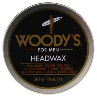 Headwax Natural Beeswax by Woodys for Men - 2 oz Pomade