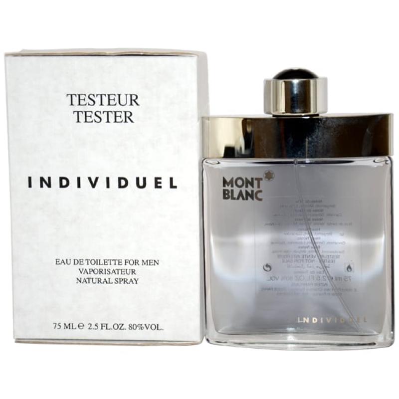 Mont Blanc Individuel by Mont Blanc for Men - 2.5 oz EDT Spray (Tester)