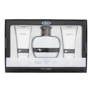 MUSTANG WHITE 3 PCS GIFT SET FOR MEN: 3.4 EDT SP + 3.4 S/G + 3.4 ASB