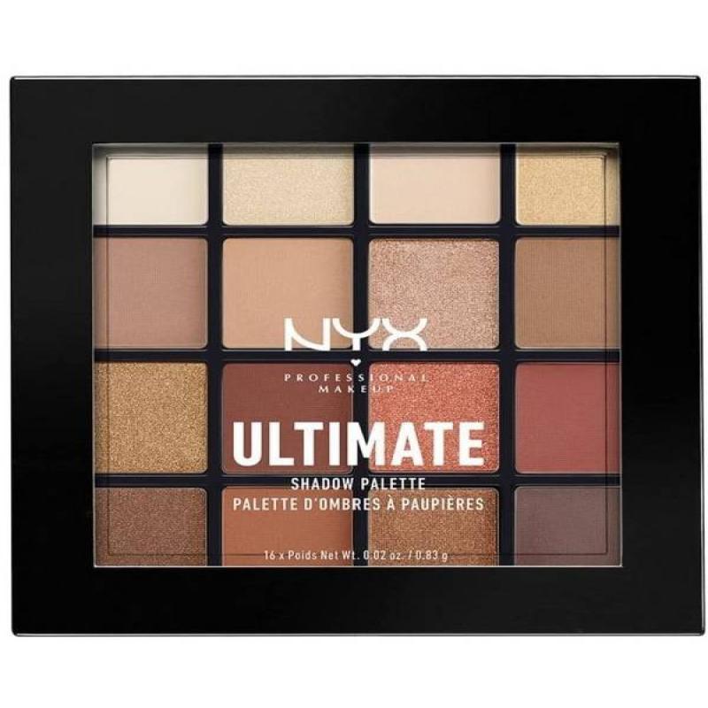 NYX Professional Makeup Ultimate Shadow Palette Warm Neutrals16 x 0.83g - 800897017644