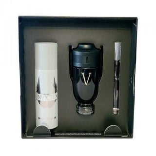 PACO INVICTUS VICTORY 3 PCS SET FOR MEN: 3.4 EDP EXTREME + 5.1 DEO SP + 0.34 EDP EXTREME