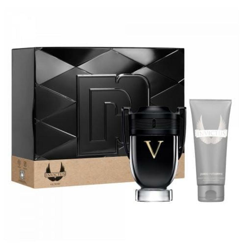 Paco Rabanne Invictus Victory 2 Pcs Set For Men: 3.4 Edp Extreme Sp + 3.4 All Over Shampoo