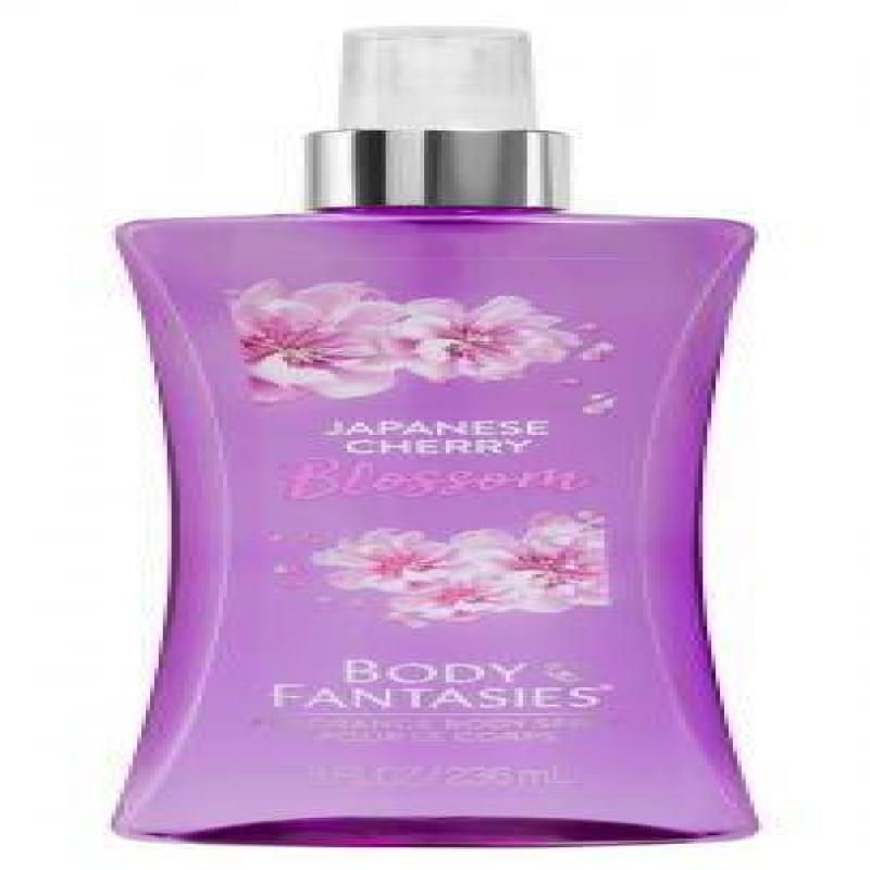 BODY FANTASIES JAPANESE CHERRY BLOSSOM 8 OZ FRAGRANCE BODY SPRAY