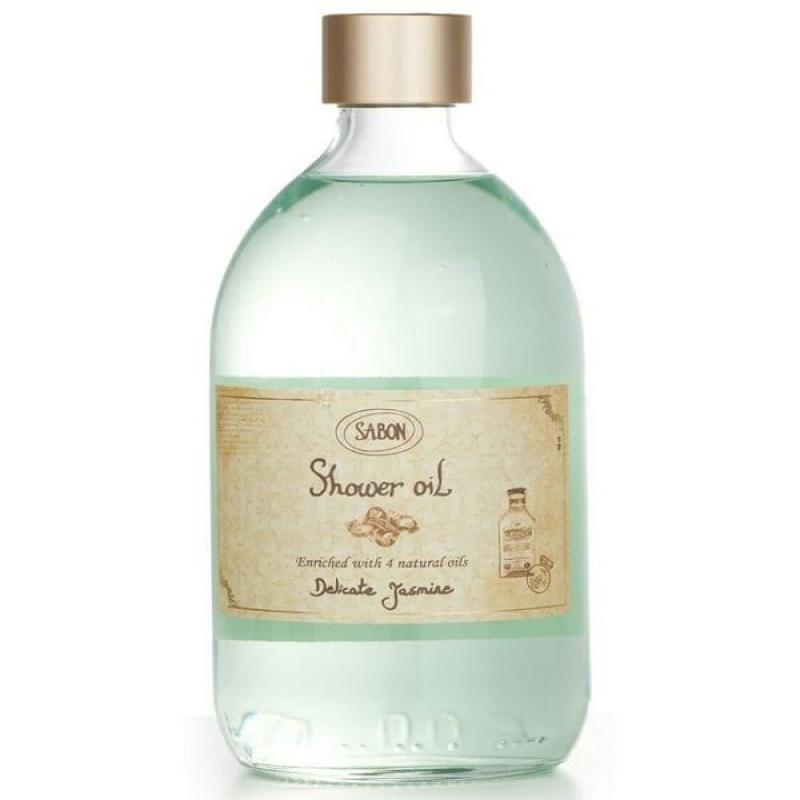 Sabon Shower Oil - Delicate Jasmine - Plastic Bottle 300ml - 7290108910445