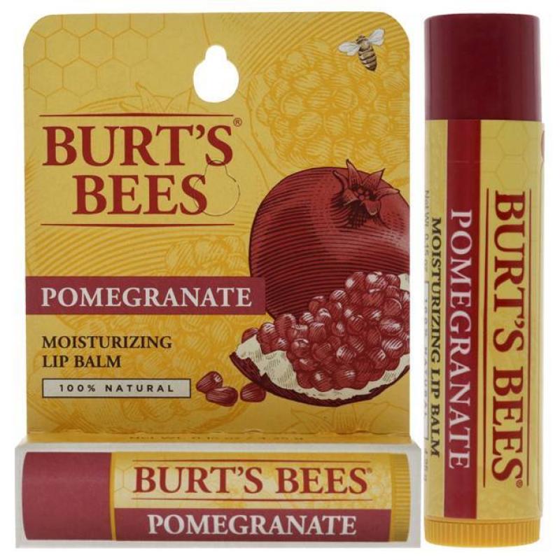 Pomegranate Moisturizing Lip Balm Blister by Burts Bees for Unisex - 0.15 oz Lip Balm