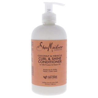 Coconut Hibiscus Curl Shine Conditioner by Shea Moisture for Unisex - 13 oz Conditioner