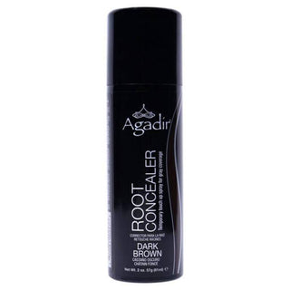 Root Concealer Temporary Touch Up Spray - Dark Brown by Agadir for Unisex - 2 oz Hair Color