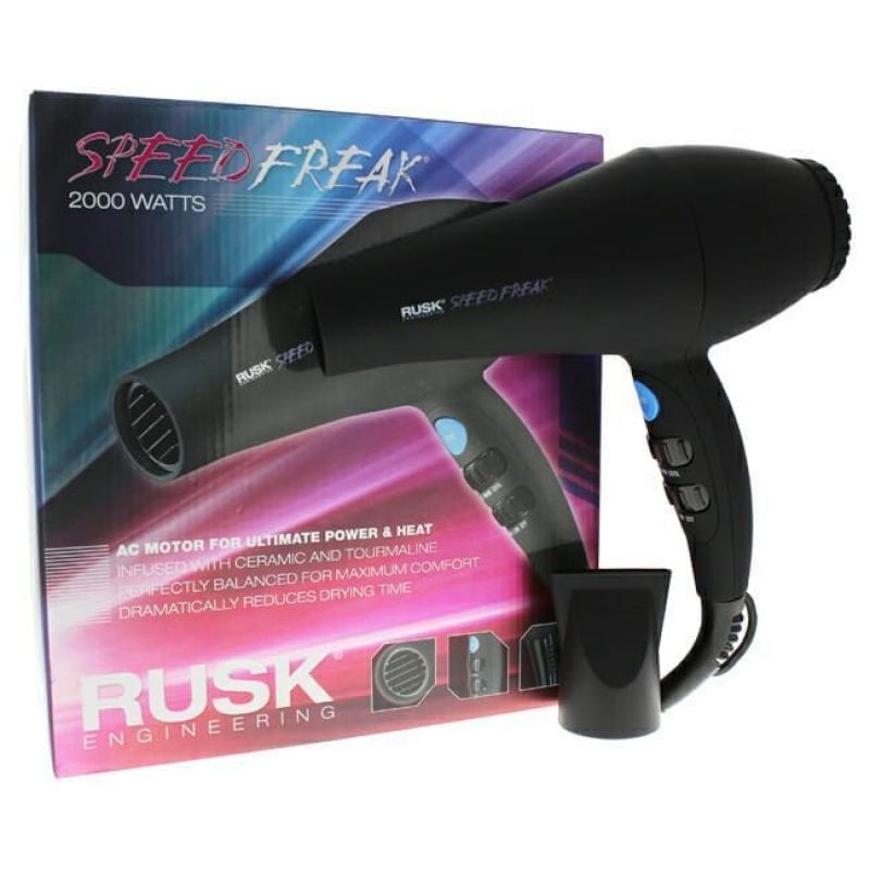 Speed Freak 2000 Watts Dryer - Model # IREHF6688 - Black by Rusk for Unisex - 1 Pc Hair Dryer