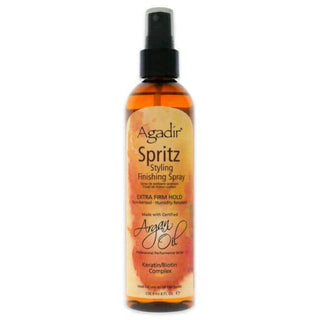 Argan Oil Spritz Styling Finishing Spray - Extra Firm Hold by Agadir for Unisex - 8 oz Hair Spray