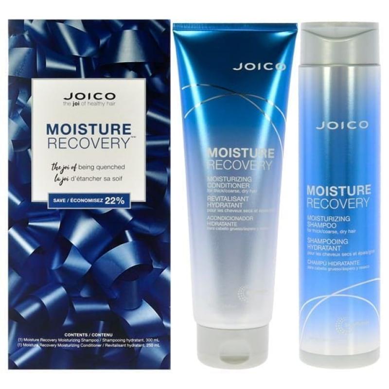 Moisture Recovery Kit by Joico for Unisex - 2 Pc 10.1oz Shampoo, 8.5oz Conditioner