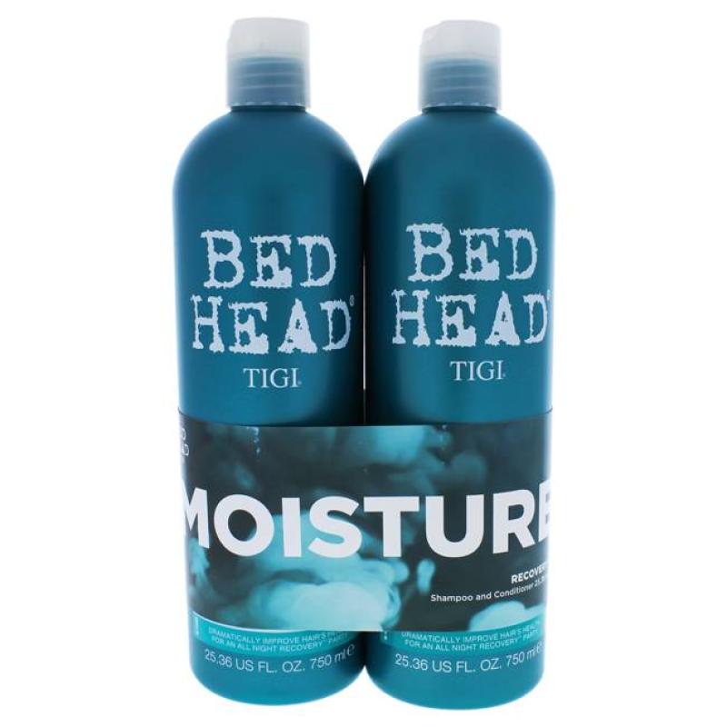 Bed Head Urban Antidotes Recovery Kit by TIGI for Unisex - 2 Pc Kit 25.36 oz Shampoo, 25.36 oz Conditioner