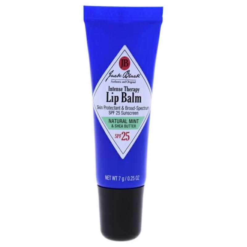 Intense Therapy Lip Balm SPF 25 - Natural Mint and Shea Butter by Jack Black for Men - 0.25 oz Lip Balm