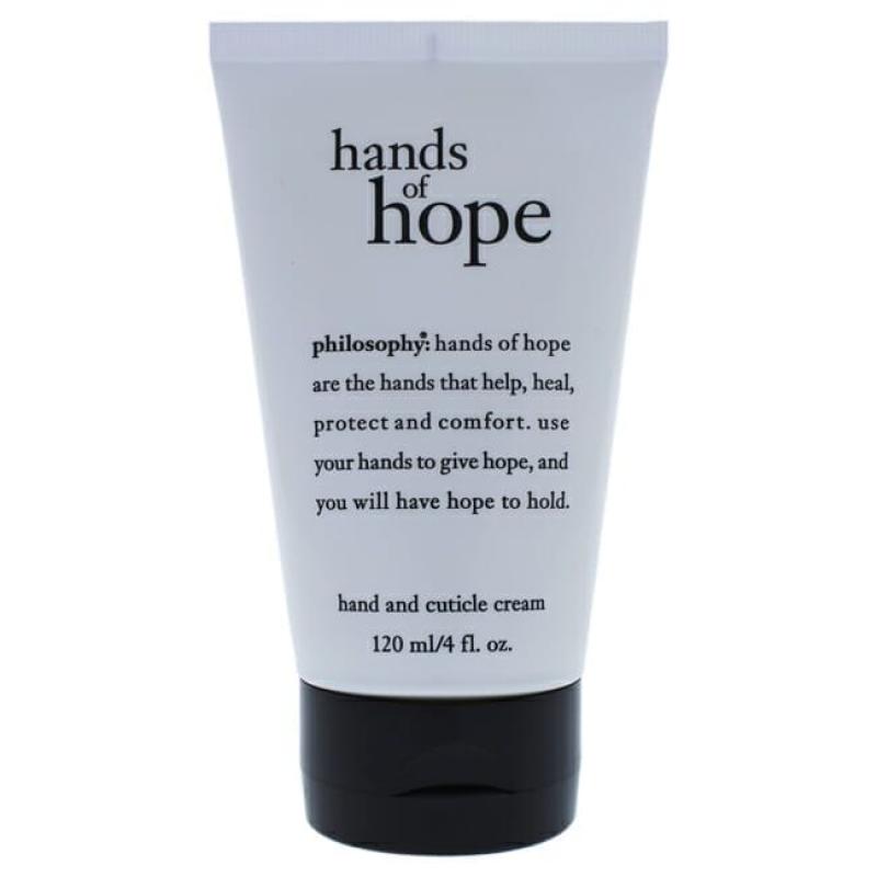 Hands of Hope Hand And Cuticle Cream by Philosophy for Unisex - 4 oz Cream